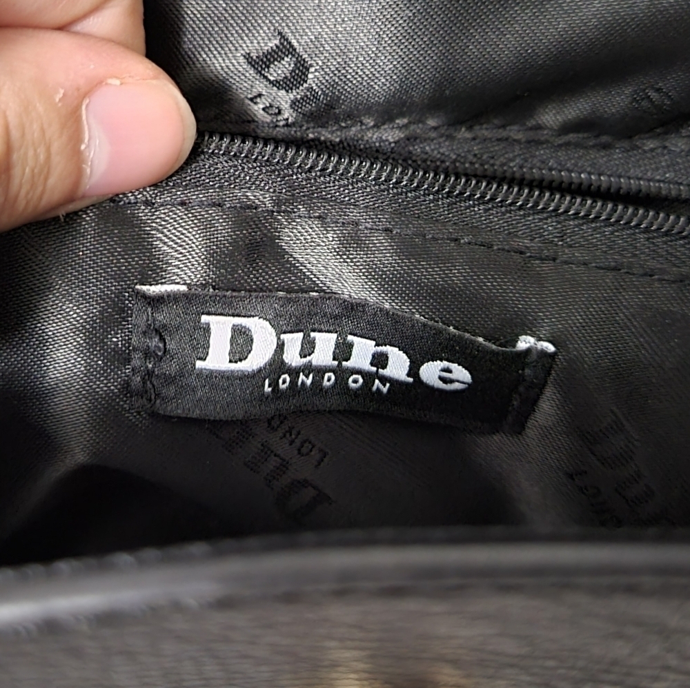 DUNE London Chevron Herringbone Fold over Top Handle Little Y2K Style Hand Bag - Picture 12 of 13